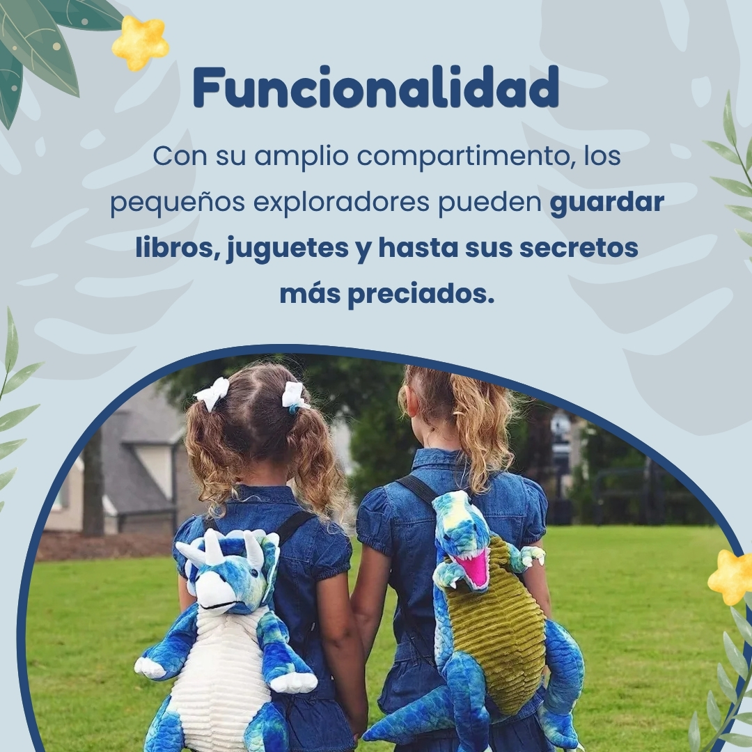 MOCHILA INFANTIL DINOSAURIO DE PELUCHE